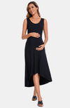 Bamboo Hi-Low Maternity Dress