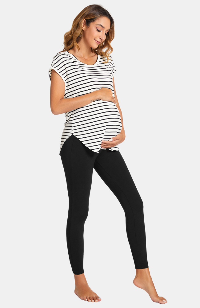 Grey Bamboo Maternity Legging