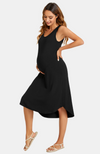 Bamboo Midi Maternity Dress