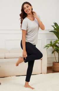 Slim Fit Bamboo Capri Pants