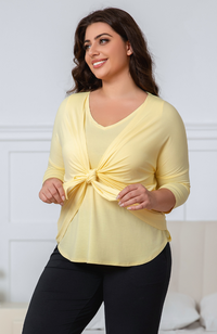 Mid Sleeve Bamboo Cardigan