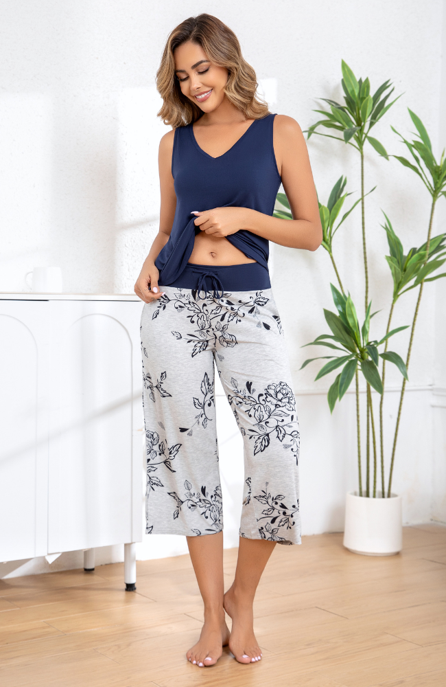 Bamboo Crop PJ Pants