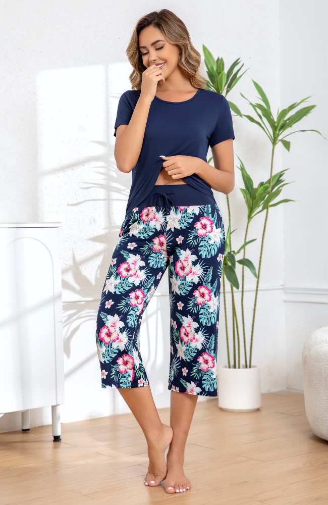 Bamboo Crop PJ Pants