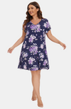 Plus size bamboo floral print nightie.