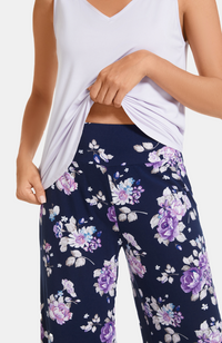 Bamboo Wide Leg PJ Pants - Print