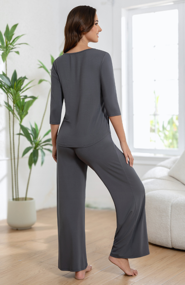 Wide Leg Bamboo Pants