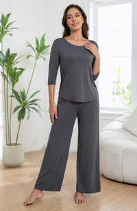 Wide Leg Bamboo Pants