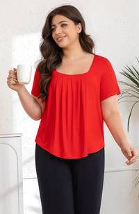 Bamboo Pleat Tee