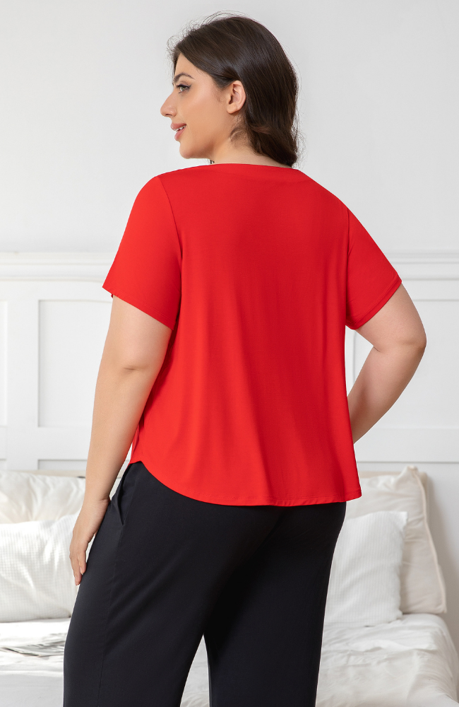 Bamboo Pleat Tee
