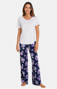 Bamboo Wide Leg PJ Pants - Print