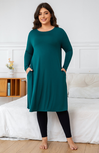 Long Sleeve Bamboo Pocket Dress