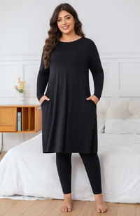 Long Sleeve Bamboo Pocket Dress