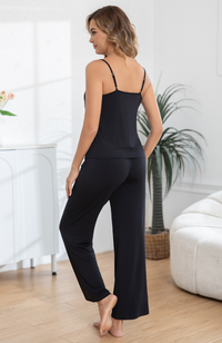 Lace Trim Bamboo Cami Lounge Set