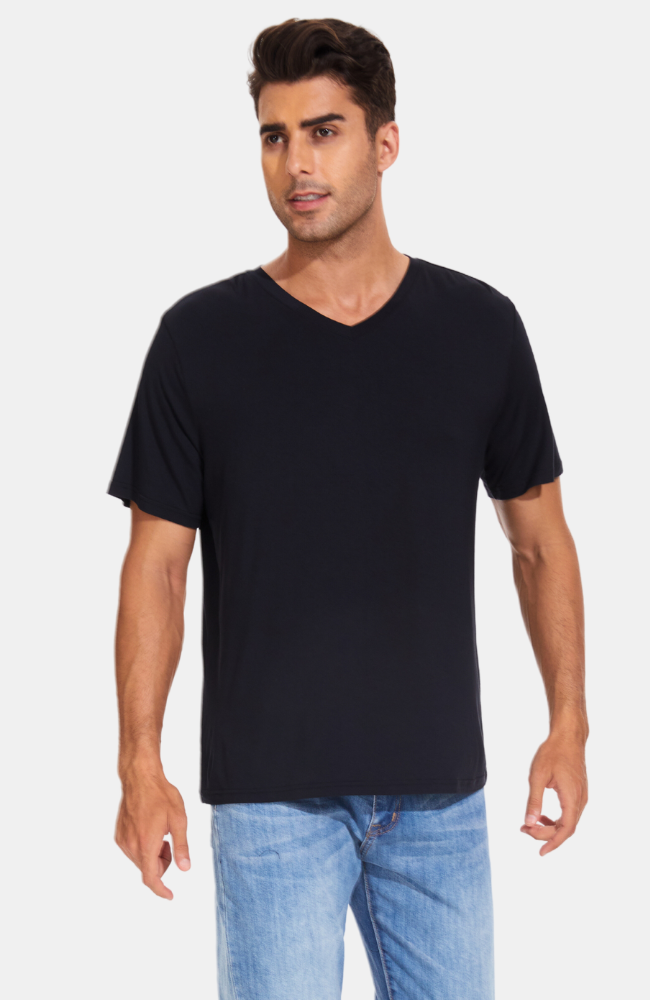 Men's Bamboo V Neck T-Shirt | Amazing to wear | Bamboo Island Australia