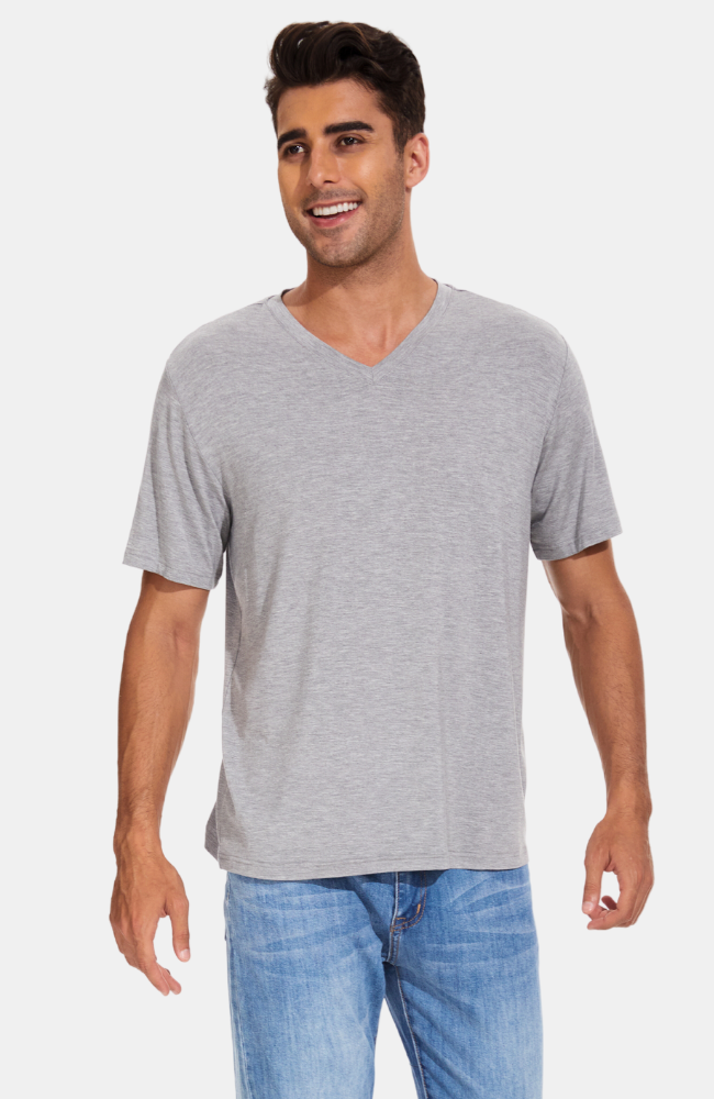 Men's Bamboo V Neck T-Shirt | Amazing to wear | Bamboo Island Australia
