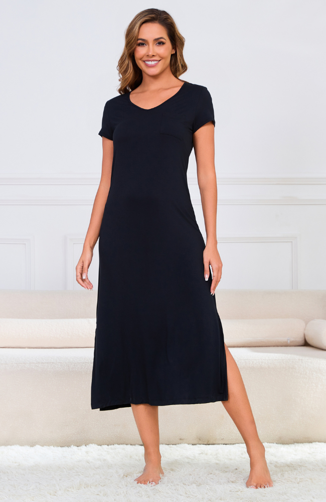 Long Bamboo T-Shirt Dress – Bamboo Island Australia
