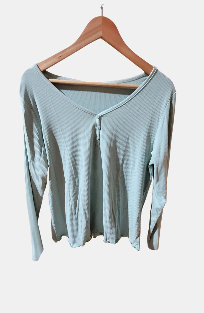 Sample: Soft Ribbed Long Bamboo PJs (L)
