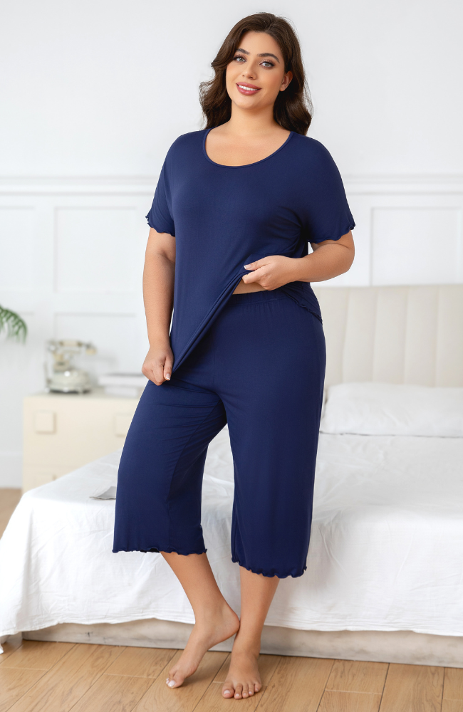 Capri Pajama Womens Plus Size Cotton Pajamas Sets Carole Hochman