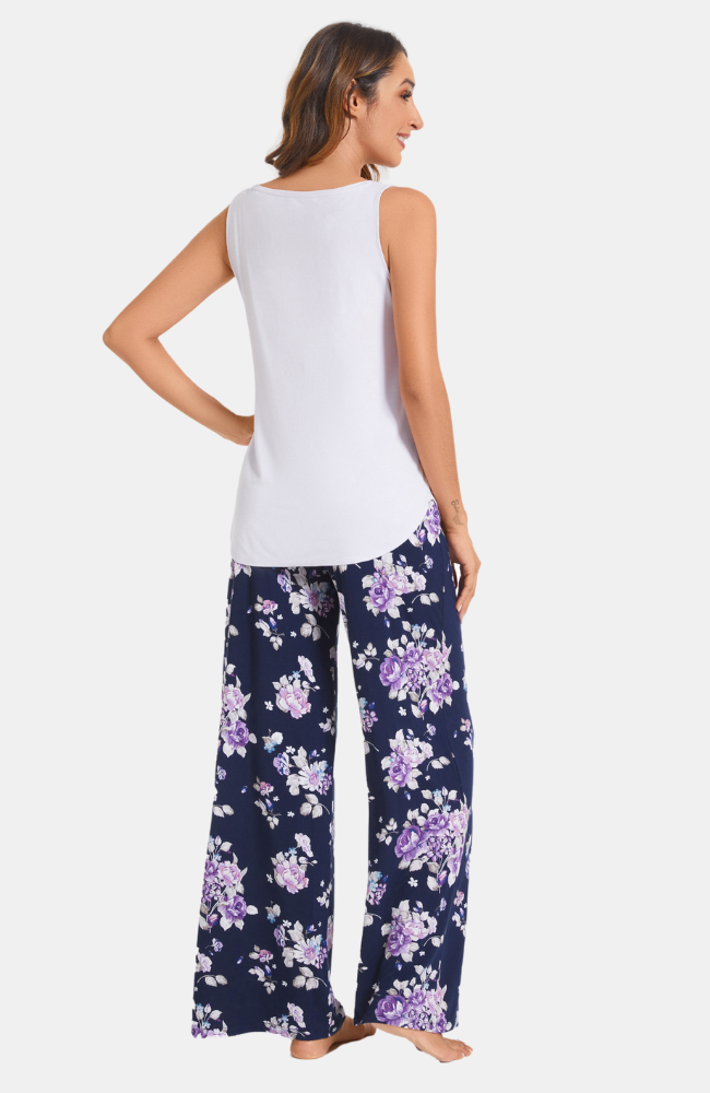 Bamboo Wide Leg PJ Pants - Print