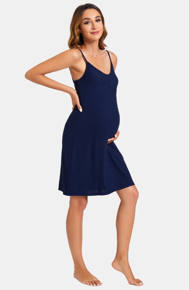 Ribbed Bamboo Maternity Slip