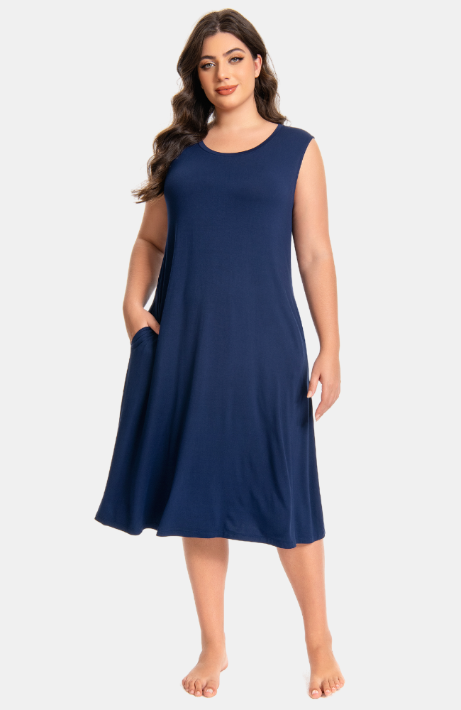 Sleeveless Bamboo Pocket Dress