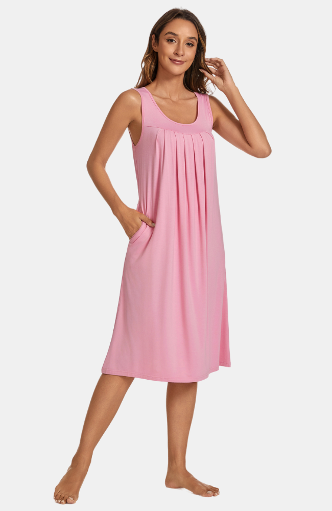 Sleeveless Bamboo Pocket Nightie