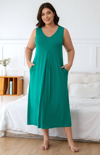 Bamboo Midi Pocket Dress