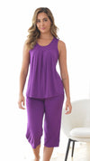 Sleeveless Bamboo Capri Pyjamas