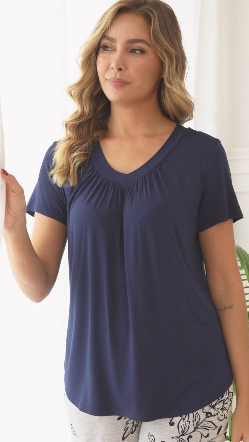 Bamboo Print Capri PJ Set