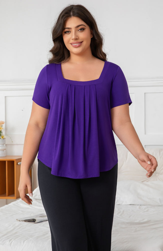 Bamboo Pleat Tee