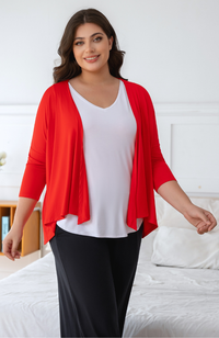 Mid Sleeve Bamboo Cardigan