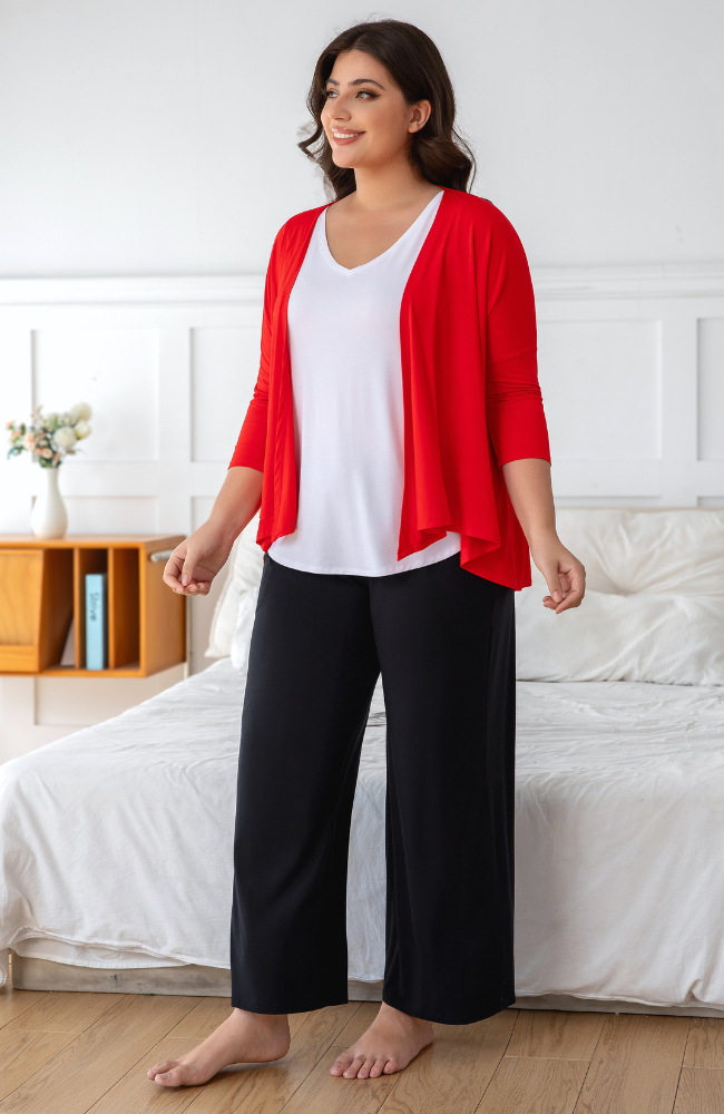Mid Sleeve Bamboo Cardigan