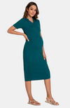 Ribbed Bamboo Maternity Dress