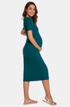 Ribbed Bamboo Maternity Dress