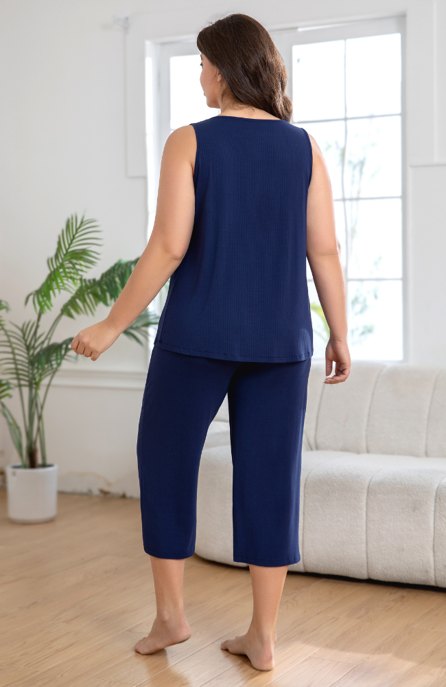 Soft Ribbed Bamboo PJ Set