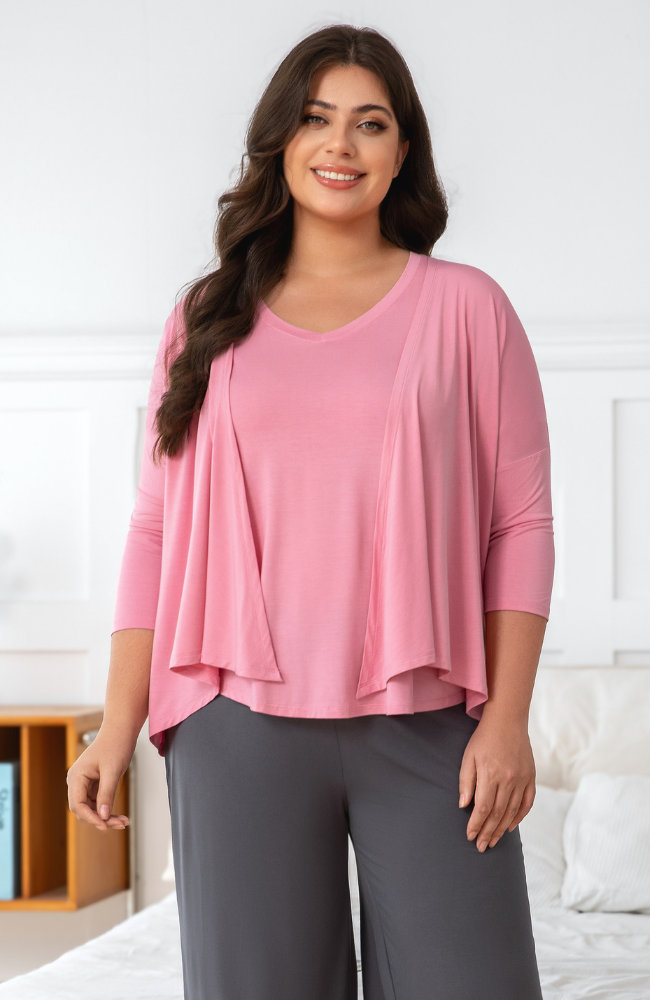 Mid Sleeve Bamboo Cardigan