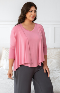 Mid Sleeve Bamboo Cardigan