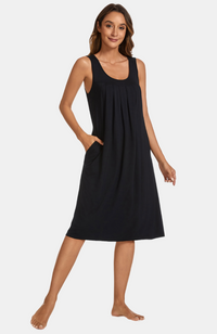 Sleeveless Bamboo Pocket Nightie