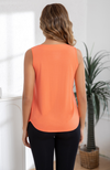Sleeveless Bamboo Pleat Top