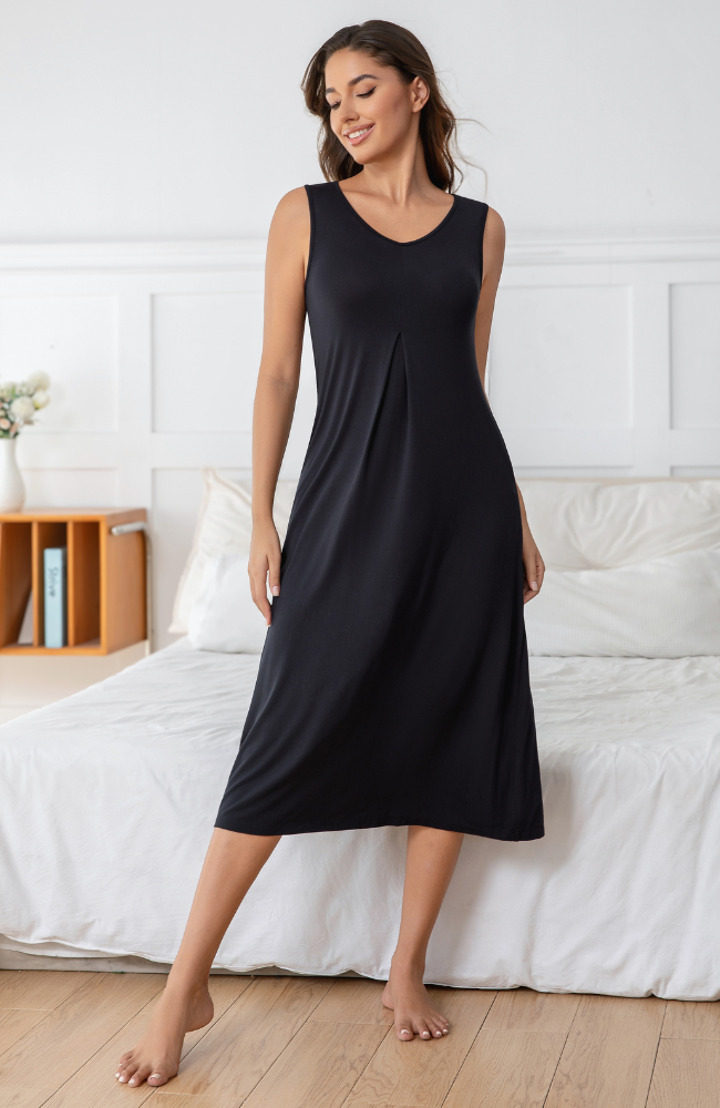 Bamboo Midi Pocket Dress