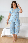 Bamboo Print Capri PJs