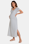 Long Bamboo Maternity T-Shirt Dress