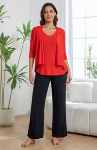 Mid Sleeve Bamboo Cardigan