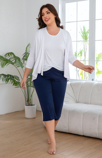 Mid Sleeve Bamboo Cardigan