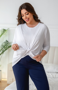 Mid Sleeve Bamboo Cardigan