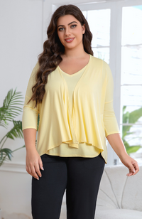 Mid Sleeve Bamboo Cardigan