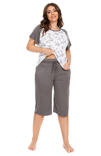 Bamboo culotte pyjamas with super soft and stretchy waistband