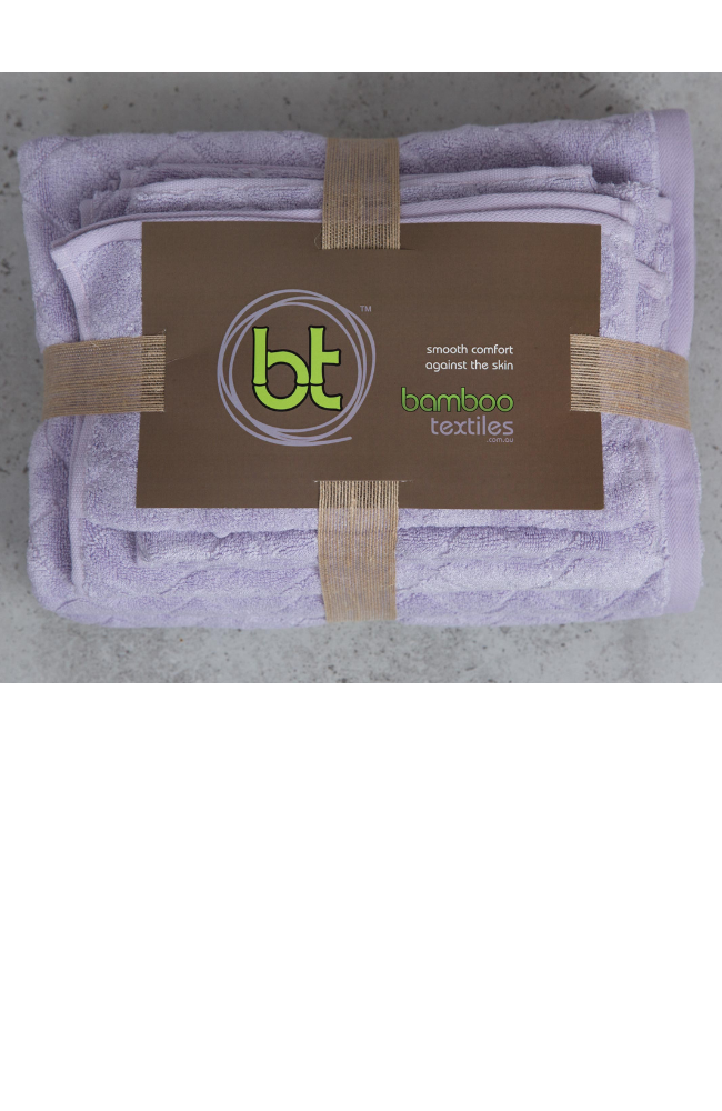 Lilac Bamboo Bath Towels 