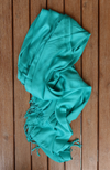 Peacock Green 100% Bamboo Scarf