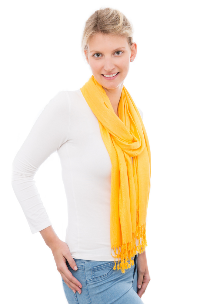 Yellow 100% Bamboo Scarf